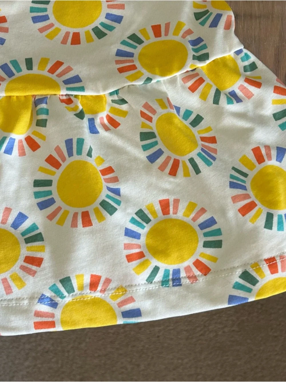 Hanna Andersson Sunburst Print Toddler Flounce Tank Dress ☀️🆕 - Picture 3 of 6